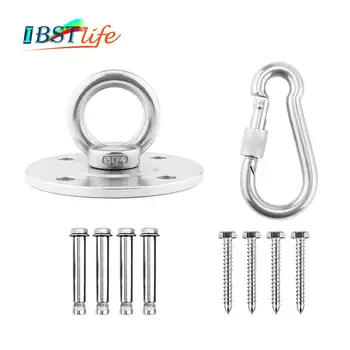 

2204 lbs Capacity Suspension Wall Ceiling Mount Bracket Gym Suspension Training Straps Yoga Swing Trapeze Chair Boxing Bag