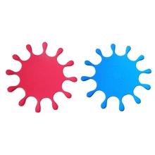 2x в форме капли воды силиконовые подставки для напитков Настольный коврик для чашки домашний декор чашка для напитков столовые приборы гаджеты синий и красный