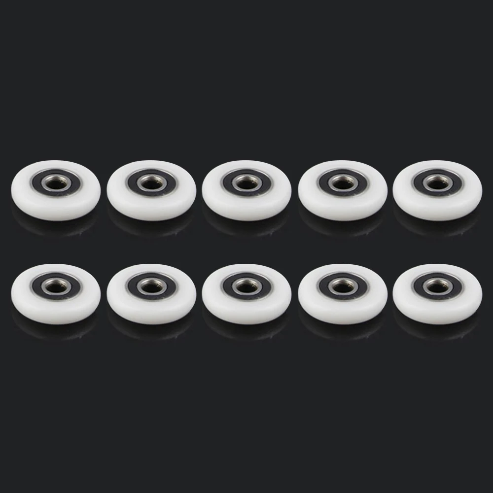 Substituição Rolo de Rolamento para Porta do Banheiro Acessórios para Chuveiro e Chuveiro 23 mm 25 mm 27 mm 10 Pcs