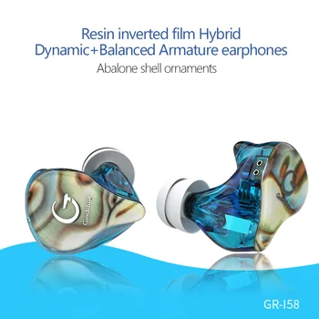 

AK GuideRay I18 I58 I68 BA DD Hybrid 10mm Driver In Ear Earphone IEM HIFI DJ Monitor Running Sport Earbuds Earplug Headset 2Pin