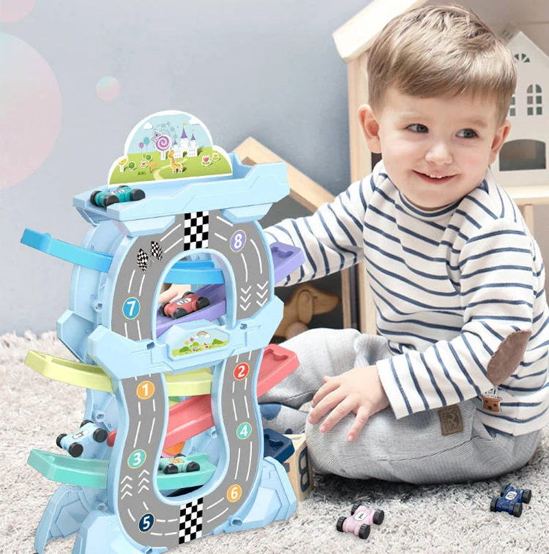 Скользящий автомобильный набор, слот-трек, игрушки, скользящая доска, трение, автомобиль, игрушка для мальчиков и девочек, волшебные гоночные автомобили, модель для детей, подарки на день рождения