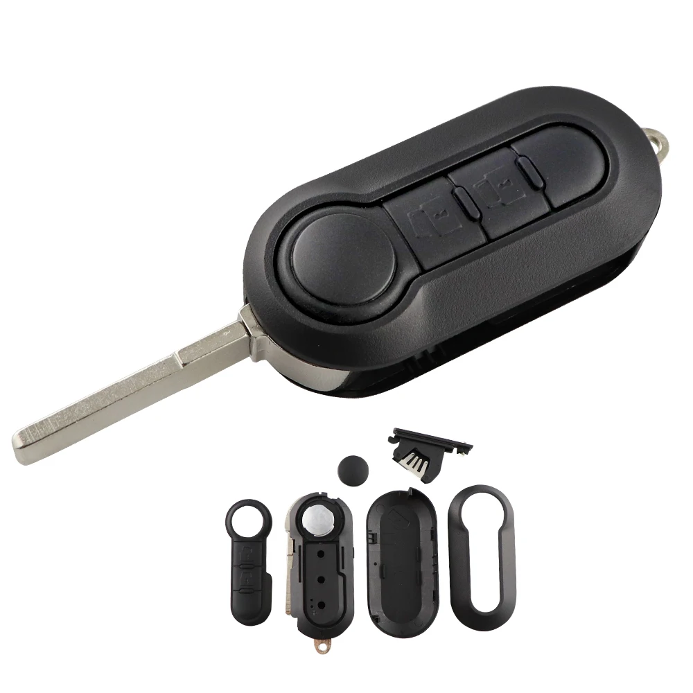Keyforkess2 3 Bottoni Modificato A Distanza di Vibrazione Chiave Borsette Per Fiat 500 Doblo Ducato Panda Punto Per Peugeot Chiave Dell'automobile caso Uncut Lama - H0112b0a529554ab995cd0737eccf7f04I