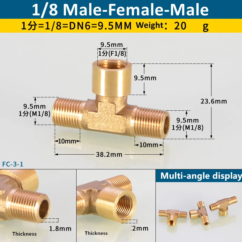 Zerone Raccord De Tuyau Femelle BSPP Double Filetage Femelle Connecteur