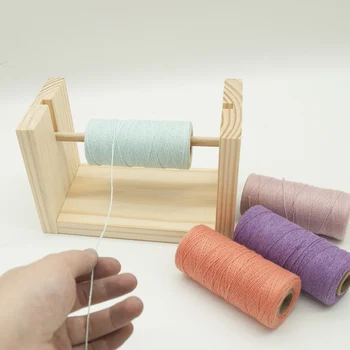 

New Wooden Bobbin Home DIY Sewing Accessories Tools Crochet Bobbin Spin Rack Sewing Thread Craft Knitting Tool Drop Shipping