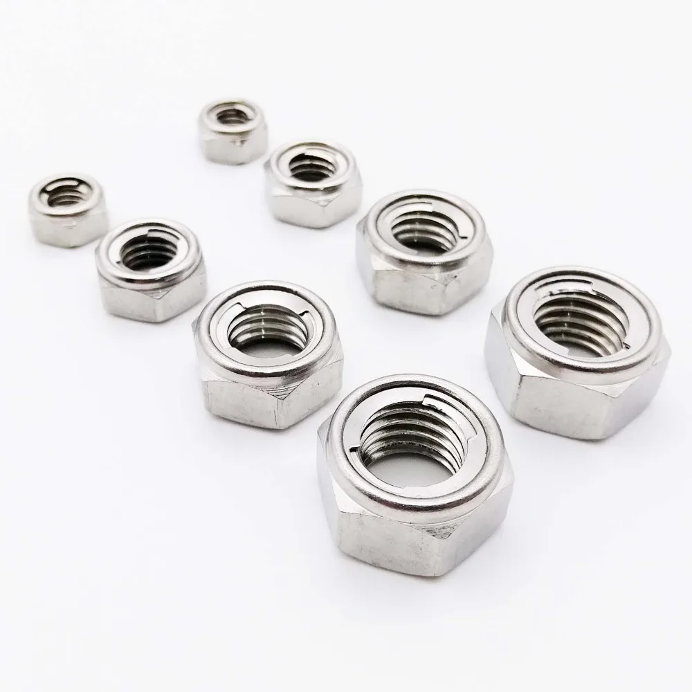 JJDD Insert Hex Lock Nuts M10 304 Stainless Steel Plain Finish Pack of 10 Polymer-Insert Lock Nut or Elastic Stop Nut JJDD Insert Hex Lock Nuts M10 304 Stainless Steel Plain Finish Pack of 10 Polymer-Insert Lock Nut or Elastic Stop Nut