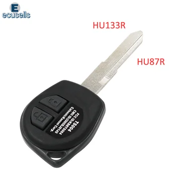 

2 Buttons Remote Key Fob Shell For-SUZUKI JIMNY VITARA SWIFT IGNIS ALTO + Rubber Car Key Case Blank HU133R HU87R Blade