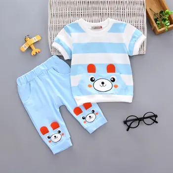 

Summer Children Boys Girls Clothes Set Baby Pattern Cotton t-shirt Pants 2Pcs/Sets Kids Sport Suits Toddler Tracksutis 0-4 years