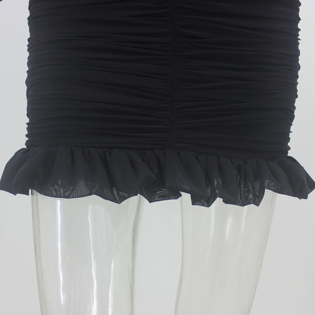 Slaygirl, сексуальное черное облегающее платье с оборками, женские сетчатые вечерние платья без бретелек,, кружевное летнее осеннее платье, модные платья