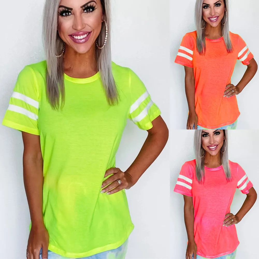 

2020 New Women T-shirts Joker For Women Casual Tee Tops Summer Short Sleeve Female T Shirt For Women Clothing