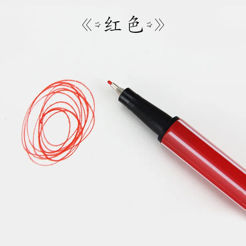 Цветная ручка Fineliner 0 4 мм цветная тонкая для рисования пористые маркеры с мелкими