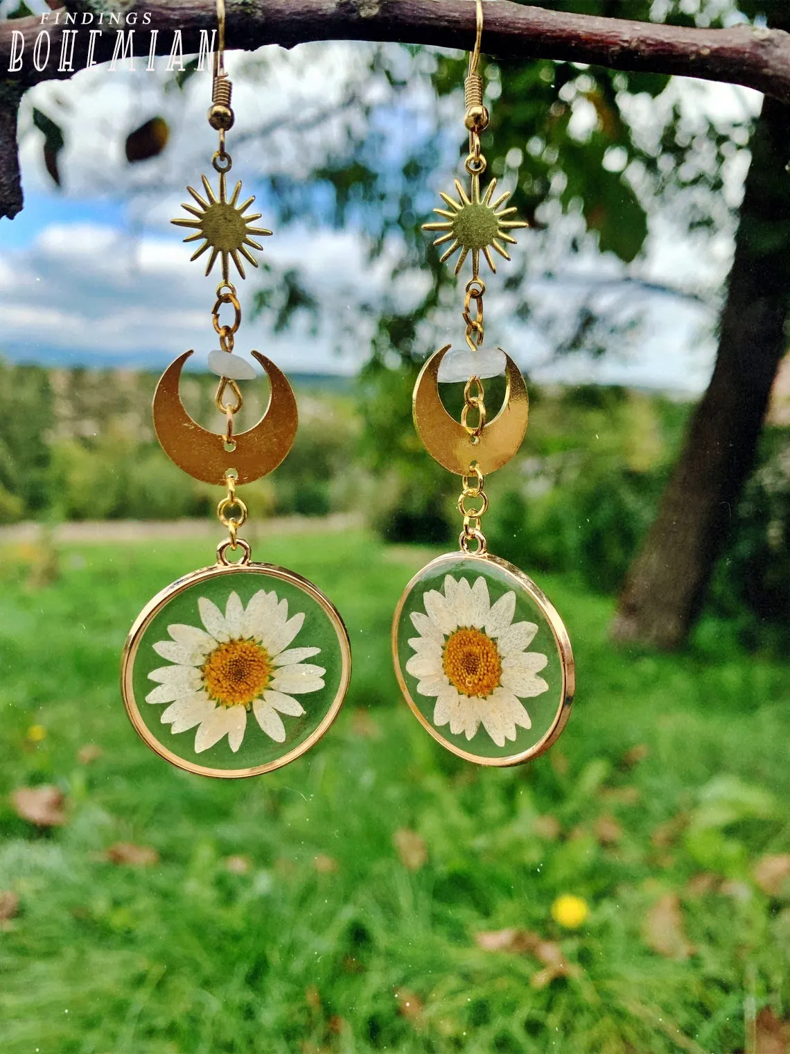 CRESCENT MOON EARRINGS | MIMOSA Handcrafted