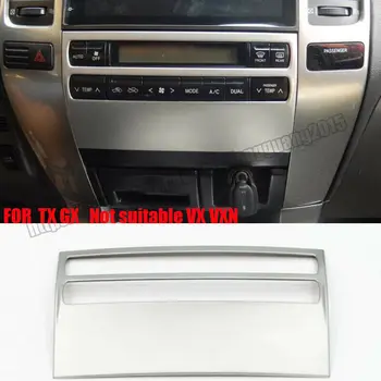 

Car modification Car accessories stainless Center Console CD Panel Frame Trim For Toyota prado fj120 2003-2009