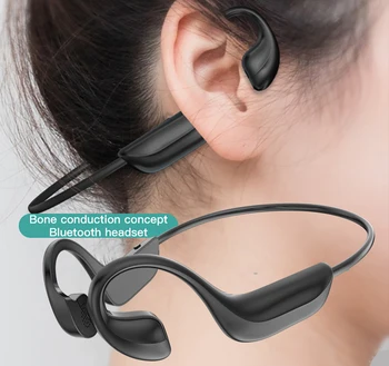 

New Bone Conduction Earphone Bluetooth 5.1 Headphone Neckband True Wireless light weight Headset