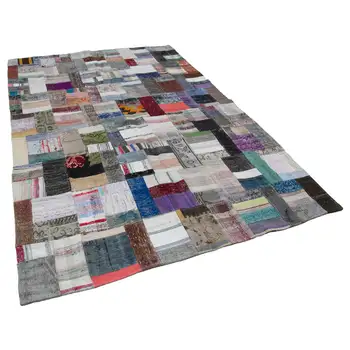 

199x303 Cm Multicolor Handmade Rugs Patchwork Rug-6x10 Ft