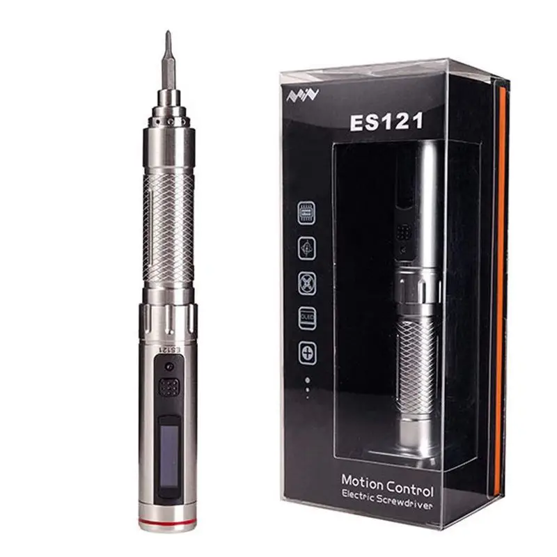 

Mini ES121 OLED Screen 16 Screw Kit STM32 Sensor Mini Portable Power Screwdriver Rechargeable Cordless Smart Motion Control El