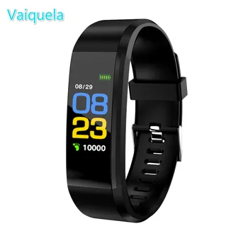 

Smart Bracelet 115 plus Color Screen Sport Pedometer Watch Digital Fitness Traker Bluetooth Waterproof Smart Clock USB Recharge