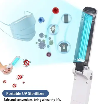 

Ultraviolet Germicidal Light Portable UV Disinfection Sterilizer Lamp 2W USB Power Holding Ultraviolet Lamps kill Mites