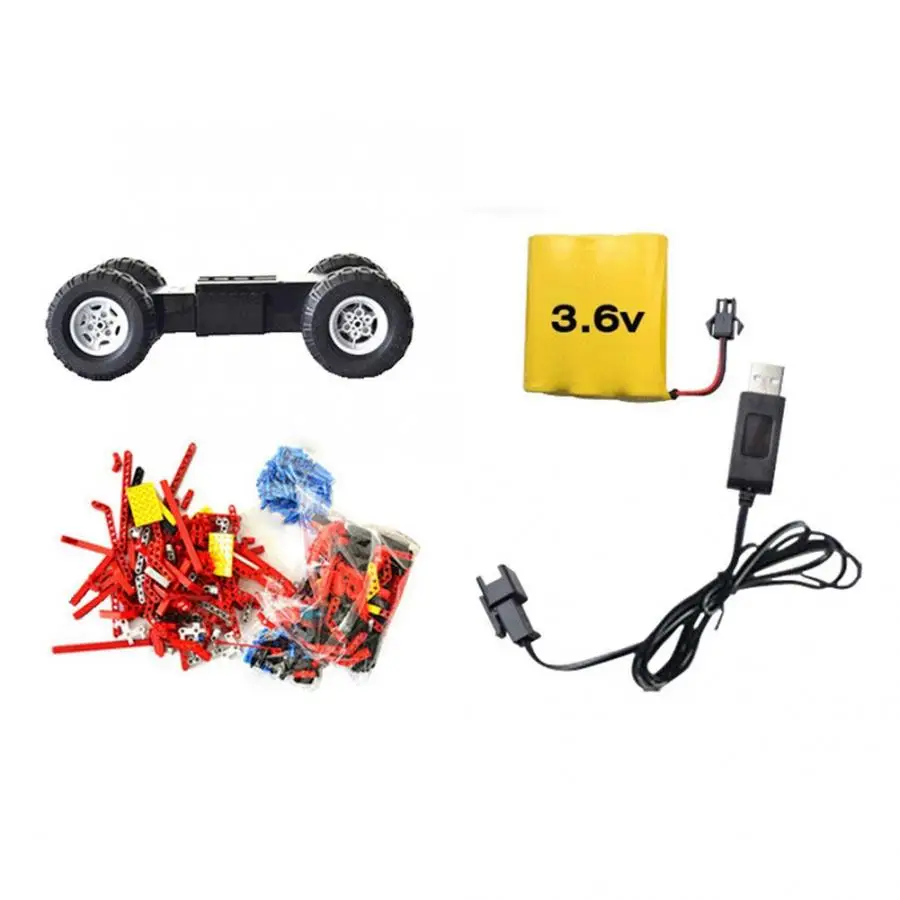 531 шт. блок RC автомобиль 2,4 г 2в1 DIY Высококачественный блок преобразования здания радиоуправляемая Игрушечная машина модели образовательных игрушек автомобиль