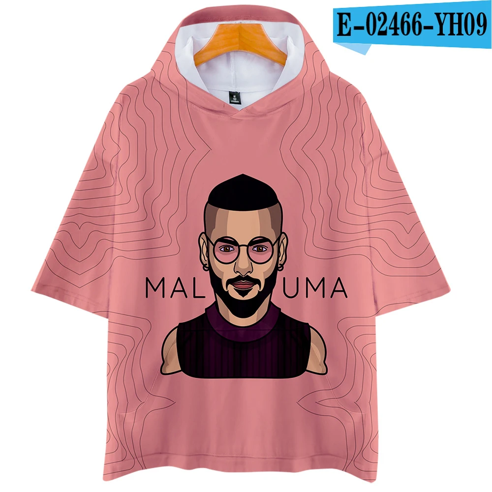 Взрывной креативный Maluma колумбийский певец и композитор крутые 3D толстовки с коротким рукавом Футболка певец Мужчины/Женщины Лето - Цвет: 3D