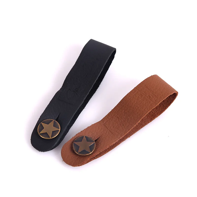 Guitar Neck Strap Guitar Strap Leather Head Belt Holder Button Safe Lock Ukulele Bass Folk Acoustic Electric Accessories guitar accessories,guitar strap