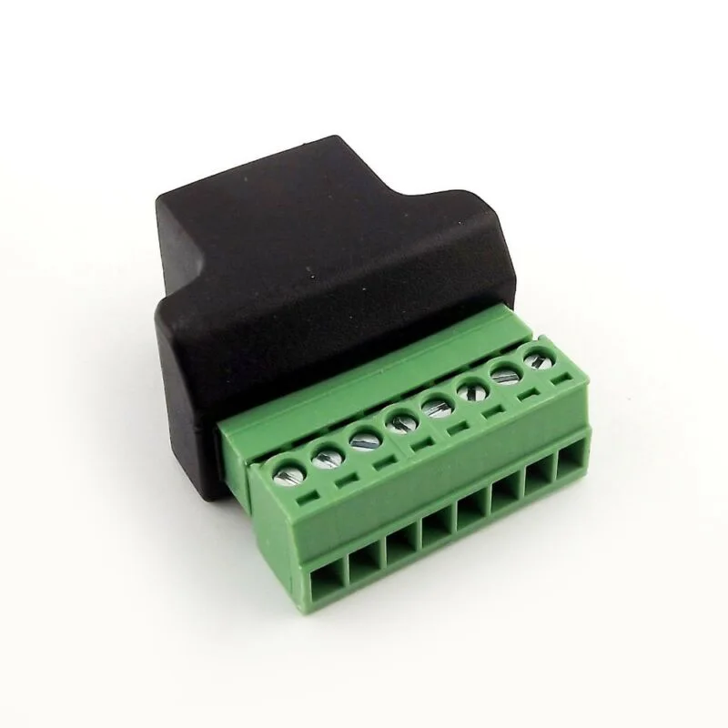 

RJ45 Female To Screw Terminal 8 Pin Connector Ethernet Cable Extender Adapter RJ45 Female To Screw Terminal 8 Pin Connector