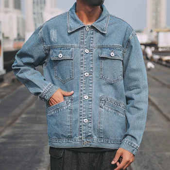 

2019 Autumn new Japanese exterior large size denim jacket