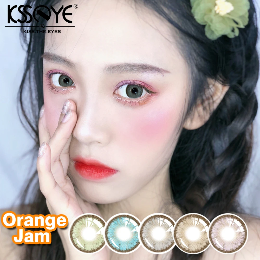 Ksseye 3Tones NordicLight Natural Color Contact lenses Soft Contact lens Beautiful Pupil Makeup for Eyes