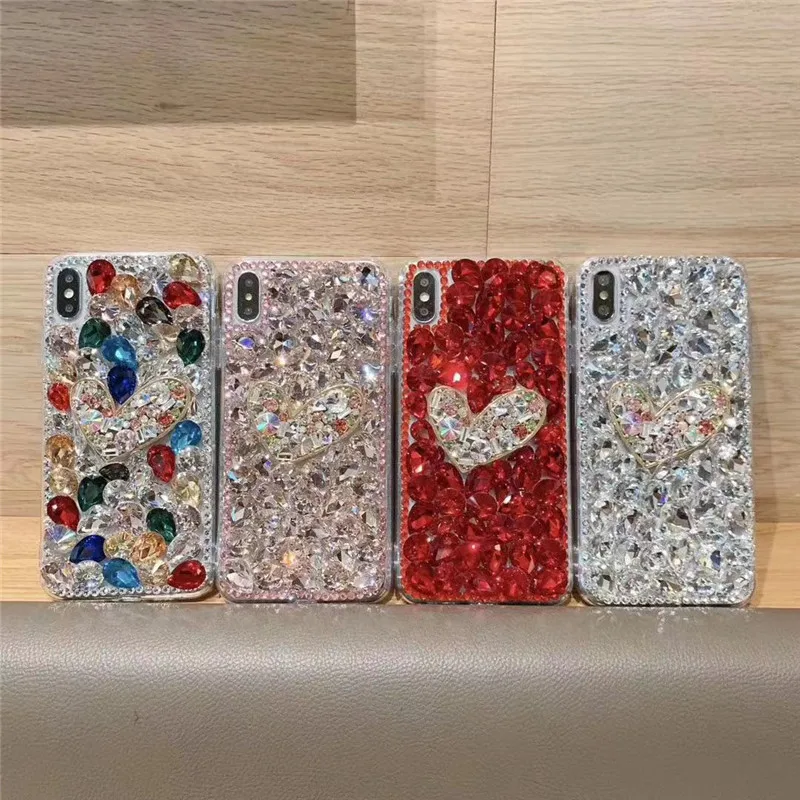 Стеклянный чехол со стразами A10 A30 для Samsung Galaxy S10 S9 S8 Plus A50 A60 20E S10E M10 M20 M30 A40 A70 A8 A9 2018