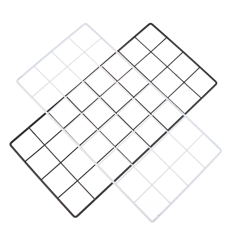 1PC Modern Home Wall Decoration Iron Grid Nordic Art Photo Displaying Frame Party Metal Shelf Mesh Postcards DIY Racks Hot Sale