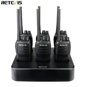 

Portable Walkie Talkie 6pcs Retevis RT21 2.5W UHF VOX Scrambler Ham Radio Transceiver 2 Way Radio Comunicador + Six-Way Charger