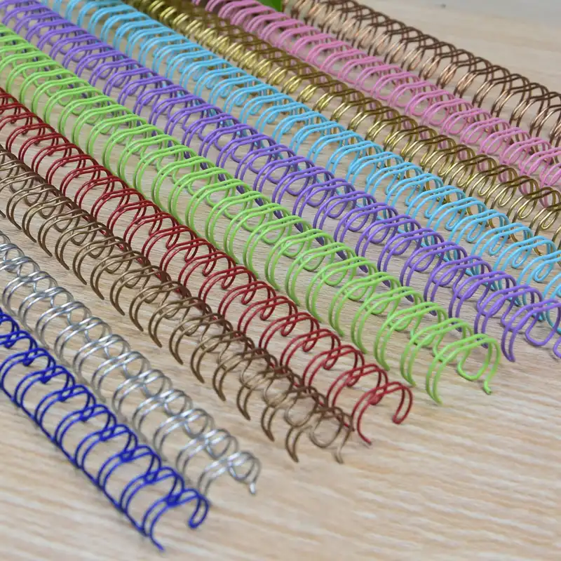 50Pcs 46 Hole Spiral Loose Leaf Binding Ring Coil Notebook Binder