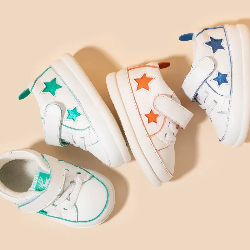 

Babyfeet Winter plus Velvet Baby Toddler Shoes Anti-slip Soft-Sole BOY'S Cotton Shoe Girls Warm Second Cotton Hight-top