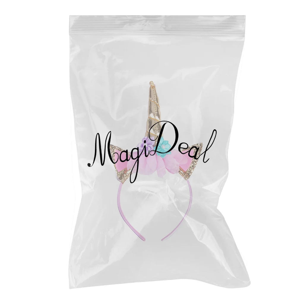 Magical Unicorn Horn Ear Headband  Hair Headwear for Costume Fancy Decor Cosplay