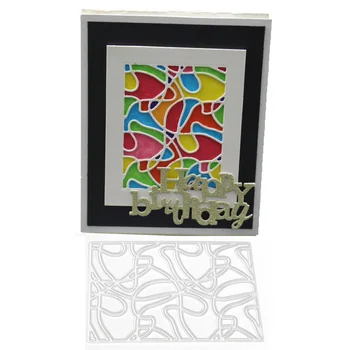 

Irregular Striped Cover Metal Cutting Dies Scrapbooking Background Craft Card Making Embossing Rectangular Pattern New