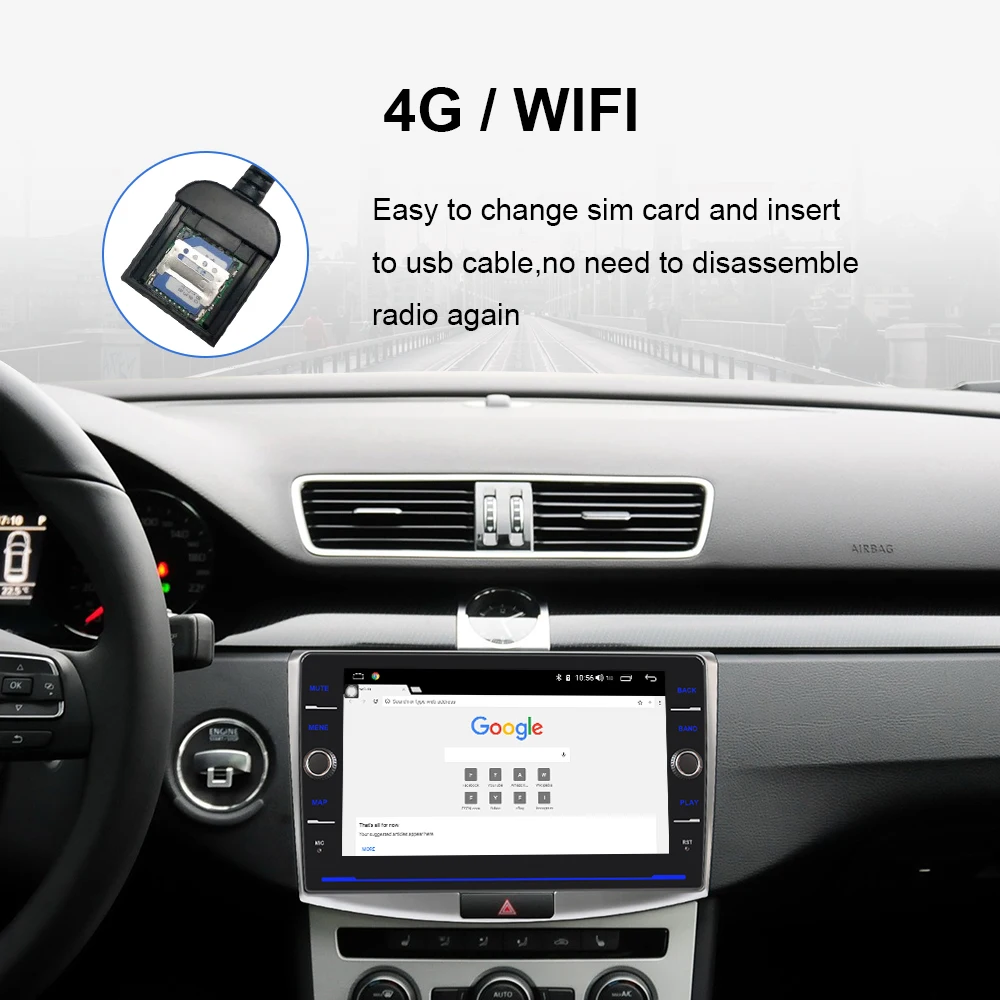 EBILAEN автомобильный Радио мультимедийный плеер для Фольксваген Пассат B7 B6 CC навигация 2Din Android 8,1 лента Авторадио рекордер gps