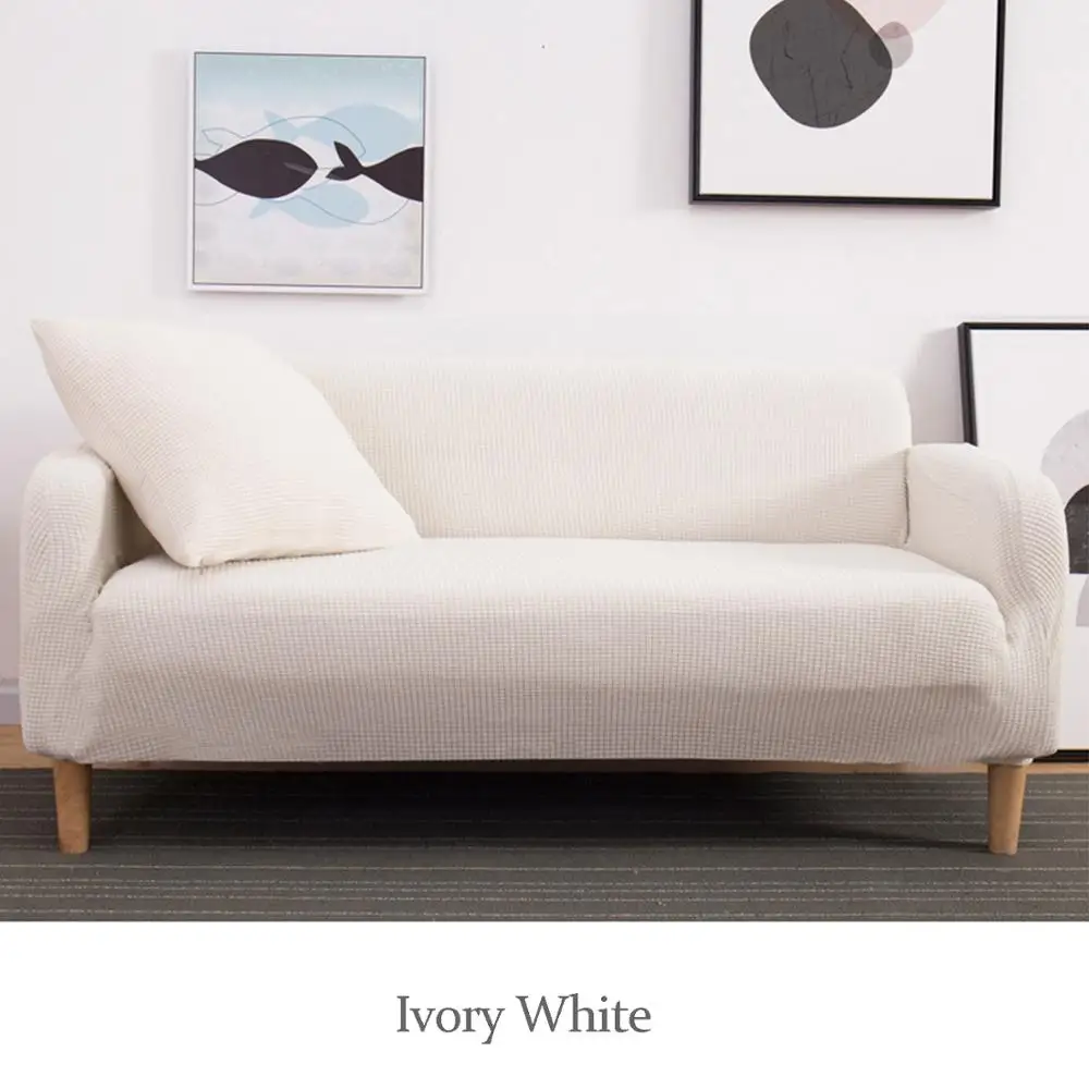 Waterproof Knitted Sofa Cover Elastic Couch Cover Spandex Stretch All-Inclusive Sofa Slipcovers For Living Room 1/2/3/4 Seater