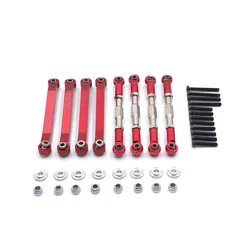 MN Actualización de Metal para coche teledirigido, piezas modificadas, varilla de extremo de bola, cuatro fija, cuatro colores ajustables, modelo D90 D91 D96 MN98 99S