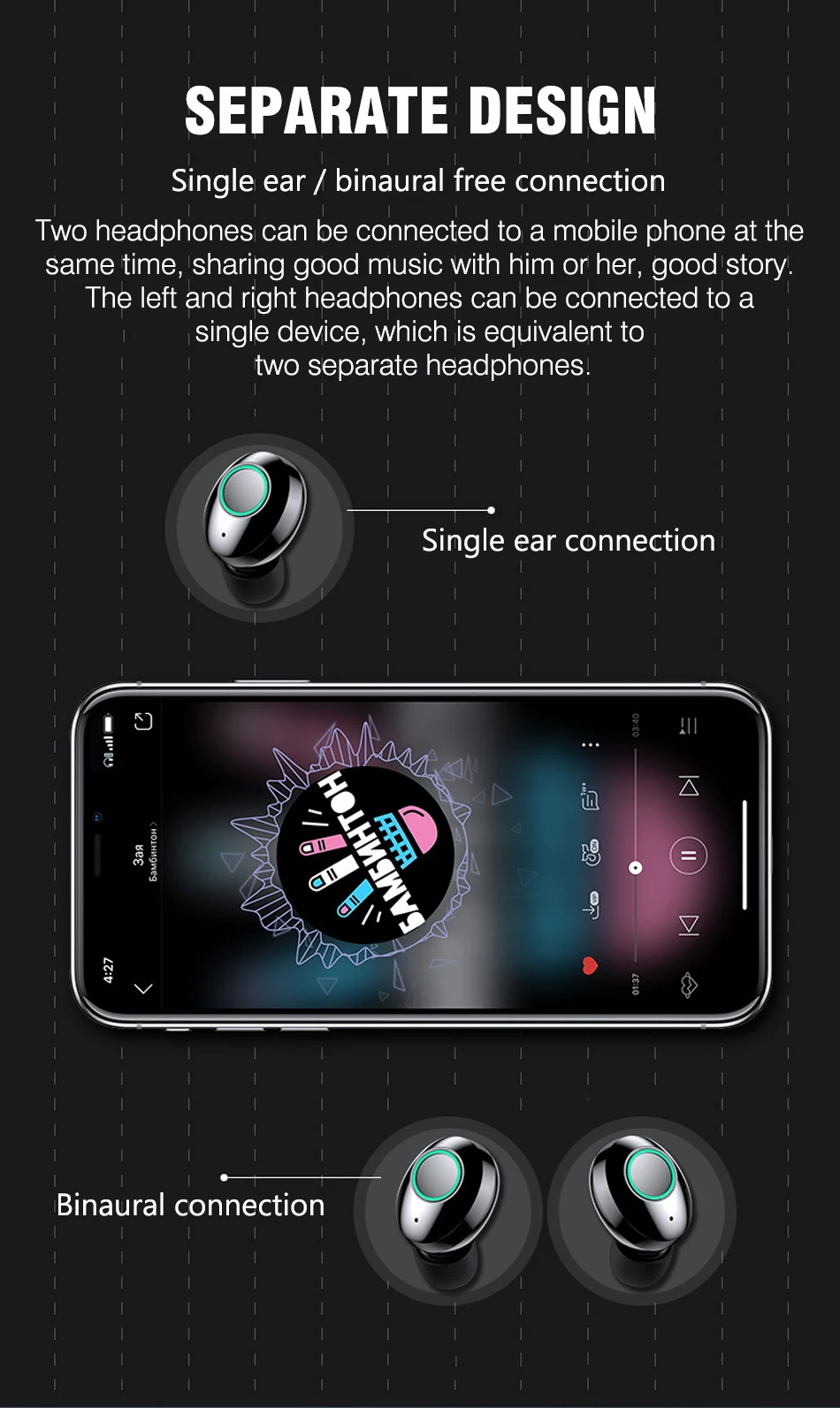 Портативный мини M7 TWS Bluetooth наушники 5,0 с светодиодный цифровой спортивный 8D стерео звук качество наушники IPX7 Водонепроницаемая гарнитура