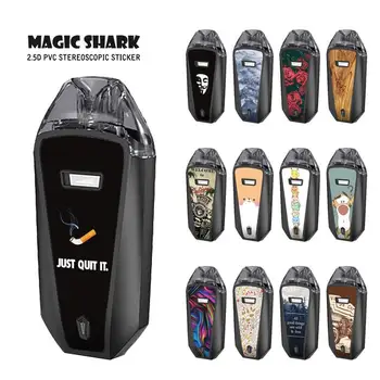 

Magic Shark V-vendetta Flower Car Wood Print Star 3M PVC Sticker Case Cover Film Skin Tape for Aspire AVP Pro