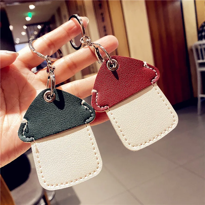 Creative Pu House Couple Keychain Cute Fashion Access Control Elevator Card Protective Cover Car Backpack Decoration Pendant | Украшения и