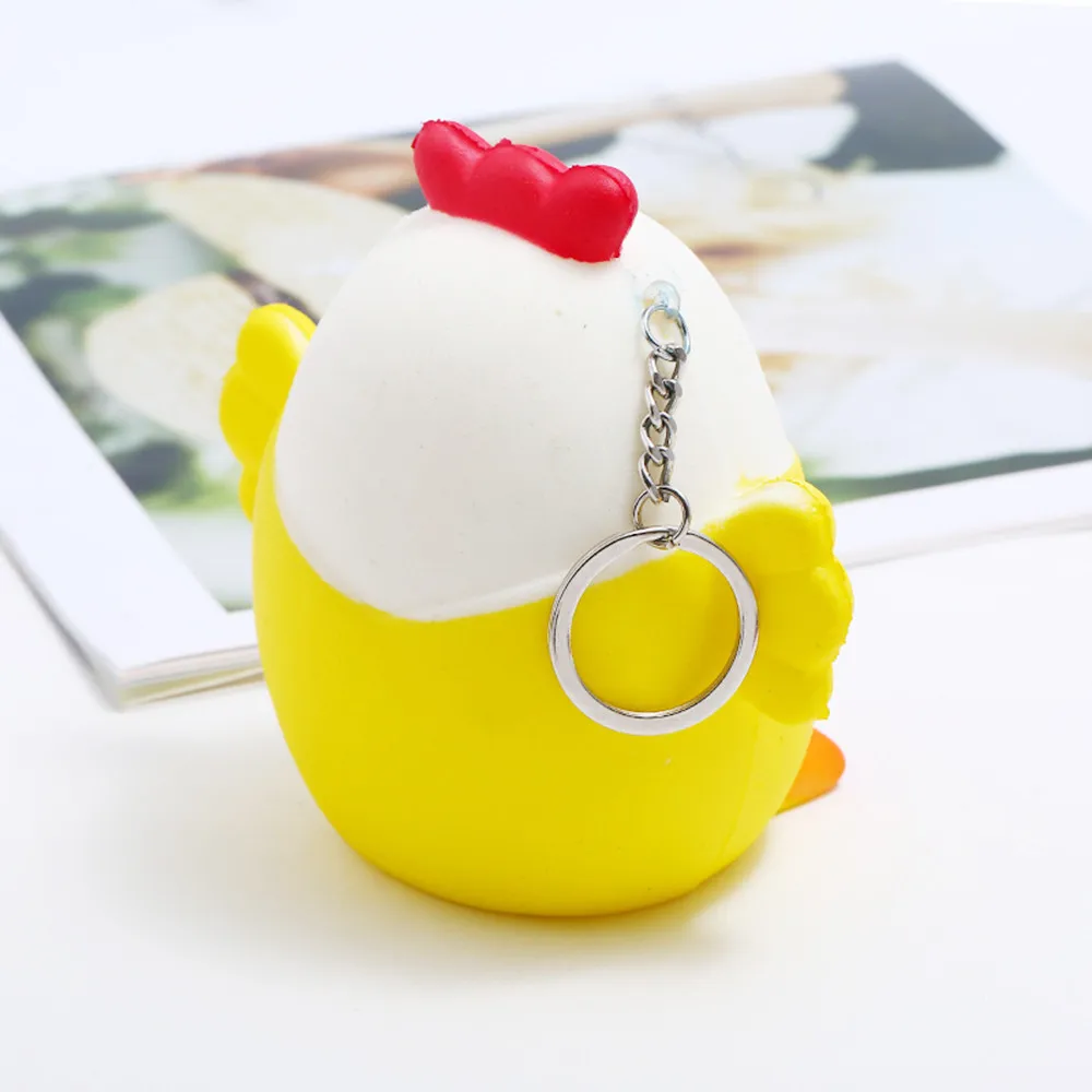 Mini Yellow Cute Chick Slow Rising Relieve Stress Toy Exquisite Fun Cute Backpack Key Decorations Squeeze Child Toys #B