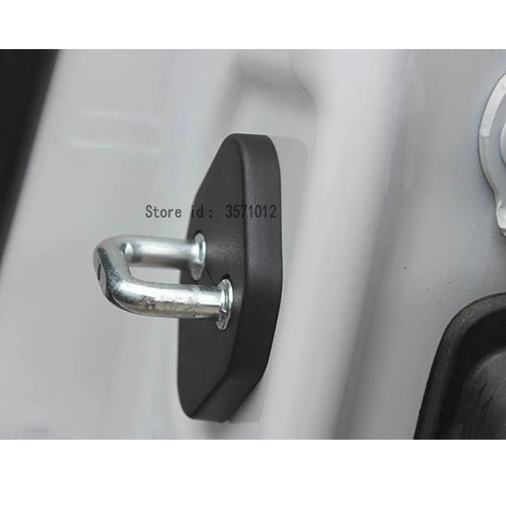 

Car Body Styling Latch Stop Anti Rust Water Proof Door Lock Keys Key Protect Buckle Panel 4pcs For Toyota RAV4 2016 2017 2018
