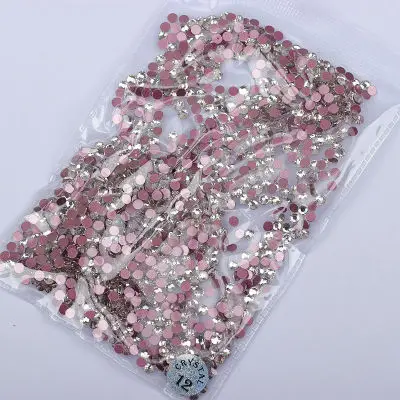 clear ss16 3.8mm 1440 pcs ss3-ss20 manicure jewelry hot red bottom drill glass white AB color size mixed flat bottom rhinestone - Цвет: clear ss16 3.8mm