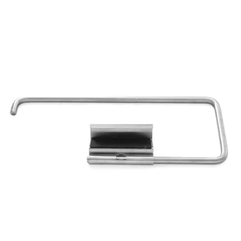 

Smooth Stainless Steel Kitchen L Shape Home No Drilling Towel Holder Rolling Paper Rack Modern Practical Rustproof Hanging
