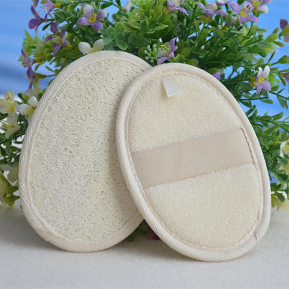 High Quality 1PC Natural Loofah Sponge Bath Rub Exfoliate Bath Towel Body Healthy Massage Brush