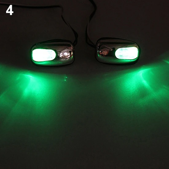 Auto LED Light Windshield Windscreen Jet Spray Nozzle Wiper Washer Lamp 1 Pair Car Light Accessories led car lights led lights led car headlights