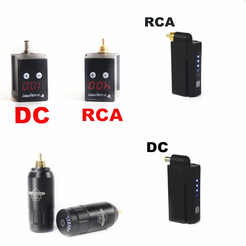 Newst мини-тату мощность RCA DC соединение сильная батарея для Roatry тату машина ручка