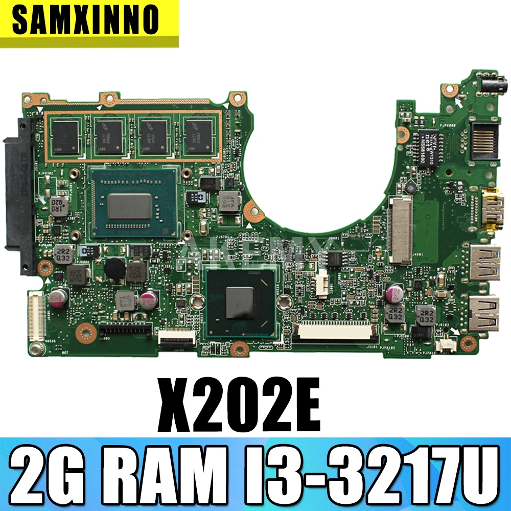 X202E материнская плата для ноутбука For Asus Q200E X201E S200E X201EP X202EP тест оригинальная с 2G RAM