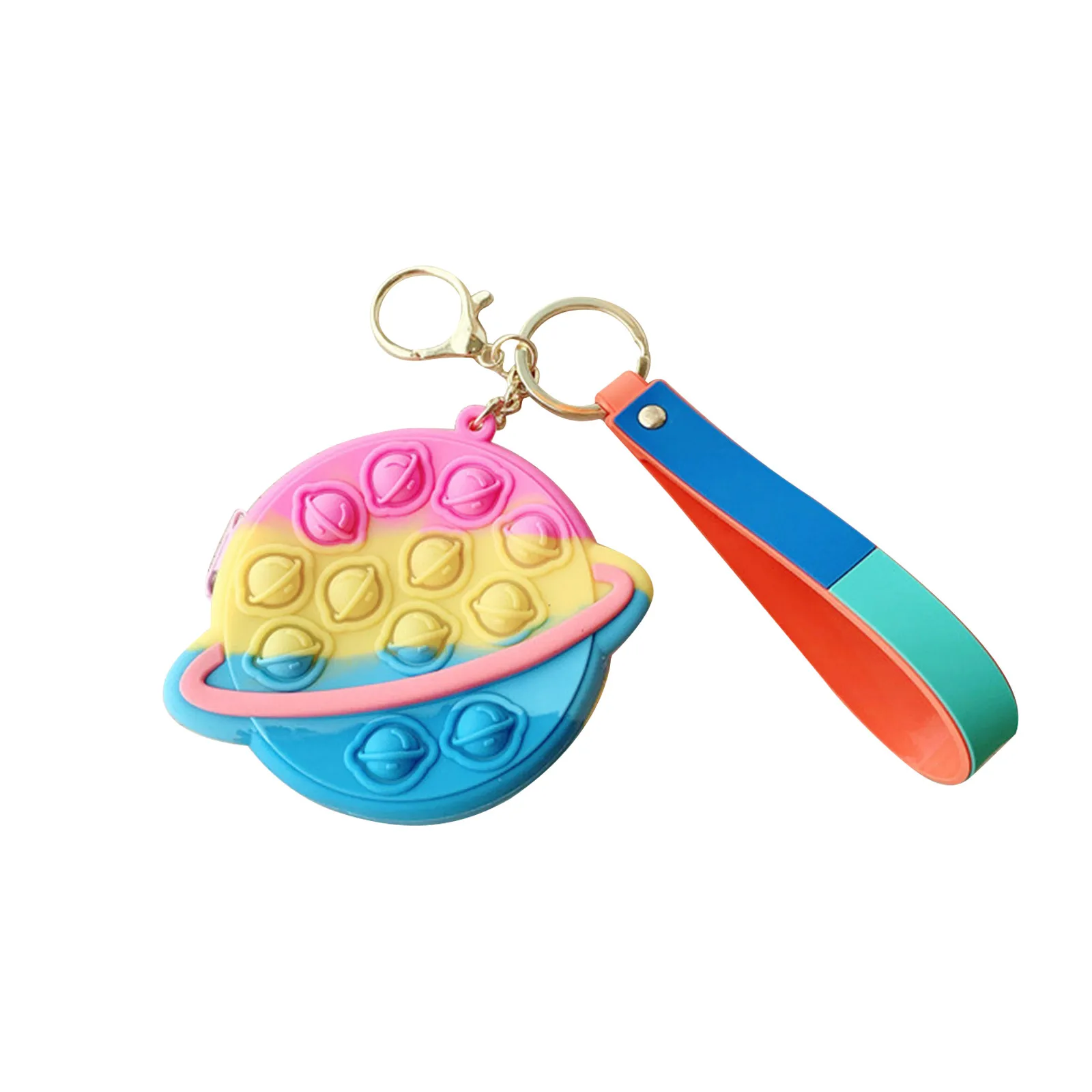 dna stress ball 2021 Pops its Fidget Toy Antistress Rainbow Pops Push Bubble Simple Dimple Keychain Fidget Stress Relief Its Toys For Kids Adult dna ball fidget Squeeze Toys