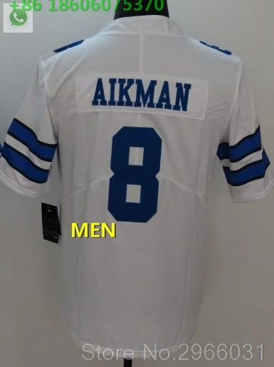 Даллас A++ Качественная мужская футболка для взрослых Sean Lee 50 Troy Aikman 8 Taco Charlton 97 roger staubach 12 Tony Dorsett 33 - Цвет: For men